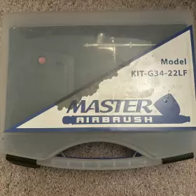 Master Airbrush Kit-g34-22lf G34 Gravity Feed Kit Mini Air Compressor Hobby Craft Art Cake