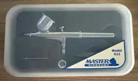 Mas-g22 Master Airbrush G22 Dual-action Gravity Feed Set Kit 0.3mm Tip Hobby Auto Cake