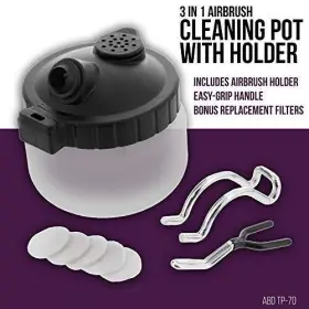 Sg209all Master Airbrush 13 Piece Cleaning Kit - Glass Pot Jar With #2