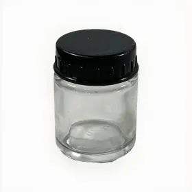 Tb-001-10 Master Airbrush 10pk 3/4oz Glass Jar Bottles With Plastic Lids Store Paint Siphon Feed #3