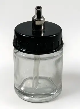 Tb-002-10 Master Airbrush 10pk 3/4oz Glass Jar Bottles 30 Angle Adaptor Lid Assembly Dual-action #2