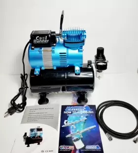 Tc-326t Master Airbrush 1/5 Hp Cool Runner Dual Fan Air Compressor Model