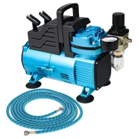 Tc-420 Master Airbrush 1/5hp Super Cool Runner Dual Fan Air Compressor Kit