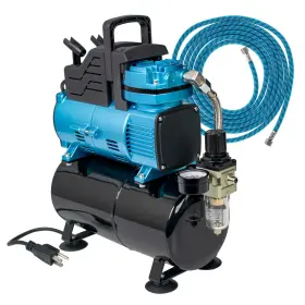 Tc-426t Master Airbrush 1/5 Hp Super Cool Runner Dual Fan Tank Air Compressor Kit