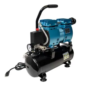 Tc-626 Master Airbrush Super Powerful 1.3hp Air Compressor X-large 9 Ltr Storage Tank