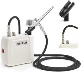 Bm-0005 Meeden Mini Airbrush Kit Dual-action Gravity Feed 0.5mm 12 Colors Air #2