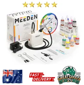 Bm-0005 Meeden Mini Airbrush Kit Dual-action Gravity Feed 0.5mm 12 Colors Air