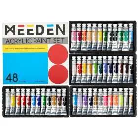Pta-1068 Meeden Beginners Acrylic Paint Set 48 Colors 20 Fl Oz Pack Of 1