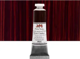 O136547 Michael Harding Artist Oil Colours Burnt Umber 40ml Tube