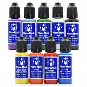 29423 Micro-mark Prime Plus Acrylic Paint Set 0.68 Fl Oz Pack Of 1 Multicolor