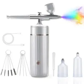 Mildhug 768553982319 Cordless Airbrush Kit With Compressor - Rechargeable Air Brush Gun Set 0