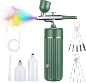 Mildhug 768553982708 Cordless Airbrush Kit Rechargeable Compressor 23-48pci For Art Paint