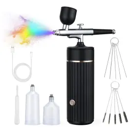 Mildhug 788567183656 Cordless Airbrush Kit Rechargeable Compressor 20-27pci For Art Paint