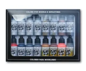 Vj71181 Mmd Holdings Llc Metallic Set Model Air Paint 17ml Multicolor Pack Of 16
