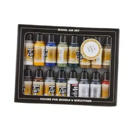 Vj71192 Mmd Holdings Llc Watercolor Building Set Model Air Paint 17ml Pack Of 16 Blue