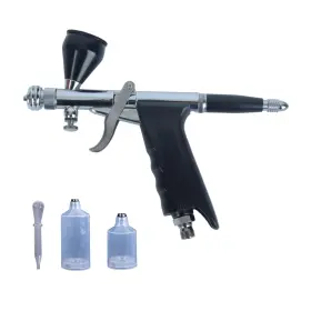 Ym116c Monordeng Airbrush Kit Gravity Feed Trigger Double Action 0.5mm Nozzle Freely Adjustabl