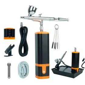 Ym90d Monordeng Airbrush Kit With Compressor Rechargeable Handhold Portable Air Brush Cor