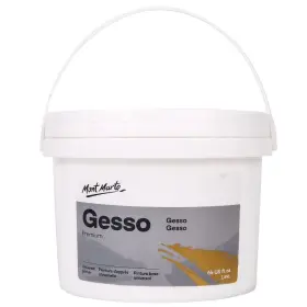Mpa6401 Mont Marte Premium Gesso Universal Primer 64oz 2 Quart Pack Of 1 White
