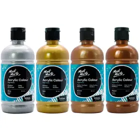 Msch5022-4-mix Mont Marte Signature Gold Silver Bronze 67.63 Fl Oz Pack Of 1 Metallic