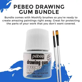 033000can-bndl-1 Moshify Pebeo Drawing Gum Made In France - Masking Fluid For Watercolor Painting And #3