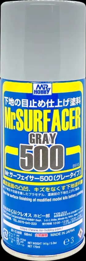 B510 Mr. Hobby Surfacer 500 Spray Paint 170ml - Us