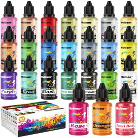 Mu-ap-24-50 Muloen Airbrush Paint Set - 24 Colors X 50ml With 2 Cleaning Brush R