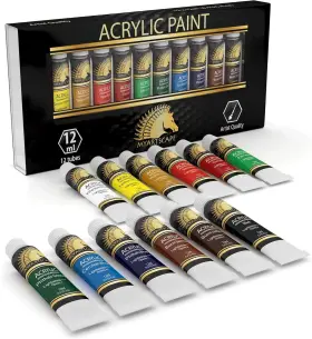 Myartscape 711274464053 Acrylic Paint Set - 12 X 0.4 Fl Oz Pack Of 12ml