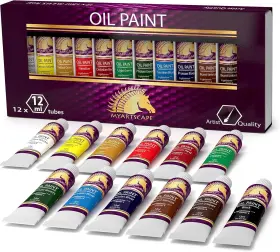 Myartscape 711274464626 Oil Paint Set - 12 X 12ml 0.41 Fl Oz Pack Of Multicolor
