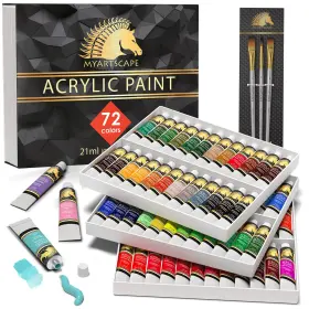 Mas-200-acrylic-72x21ml Myartscape Acrylic Paint Set - 72 X 21ml 0.71 Fl Oz Pack Of