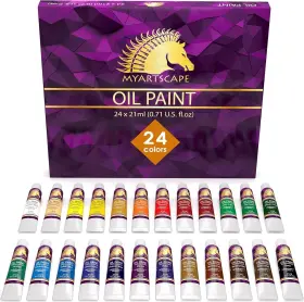 Mas-202-oil-24x21ml Myartscape Oil Paint Set - 24 X 17.04 Fl Oz Pack Of 1 21ml