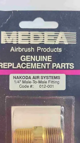 012-001 Nakoda / Medea Air System 1/4 Inch Male-to-male Fitting Code # Brand New Oem #2