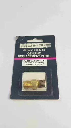 012-001 Nakoda / Medea Air System 1/4 Inch Male-to-male Fitting Code # Brand New Oem
