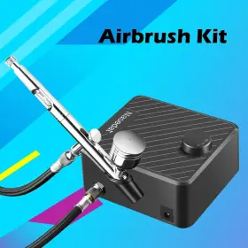 Nt-99b-5 Nasedal Airbrush Kit 40psi Air Compressor Dual-action Brush For Model Paint Car N #2