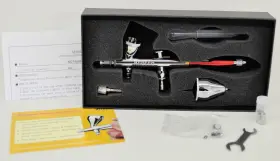 Nct-sj83p02 Neoeco 0.2mm Gravity-feed Dual-action Airbrush Set New In Open Box