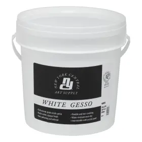New York Central 709758909558 Acrylic Gesso - Gallon Tub