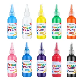 Newfamily 799257325584 Washable Paint Set 10 Colors X 60ml 2 Fl Oz 1 Pack Of 10colors