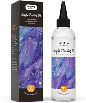 Mg052 Nicpro 7 Ounce Silicone Pouring Oil For Art Dramatic Cell Activator