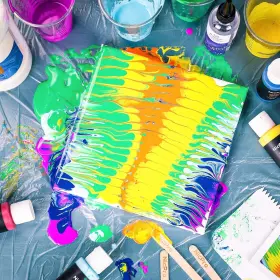 Mg077 Nicpro Acrylic Pouring Kit Artist Starter Supplies 105 Piece Set 19 Colors #2