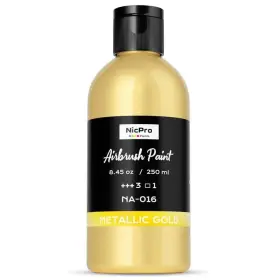 Mg1087 Nicpro Metallic Gold Large Airbrush 8.45 Fl Oz Pack Of 1