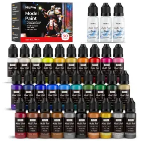 Mg1256 Nicpro 30 Colors Model Paint Set 20ml Ready To Use Modeling Acrylic Paints