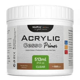Mg1275 Nicpro Clear Gesso Primer For Acrylic 28.2 Ounce Pack Of 1