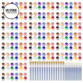 Mg1302 Nicpro 20 Pack Mini Acrylic Paint Set 12 1.21 Fl Oz Of Multicolor
