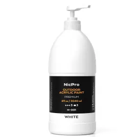 Nicpro Mg623 White Large Outdoor Acrylic Paint Set 69 Fl Oz Pack Of 1