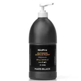 Mg624 Nicpro Black Large Outdoor Acrylic Paint Set 69 Fl Oz Pack Of 1
