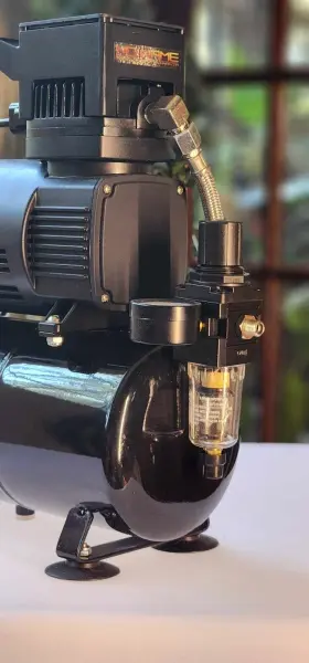 Nn-ag426 No-name By Spraygunnercom Cool Tooty Quiet Airbrush Compressor Brand With Air Tank Oilless Ag-426 #3