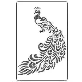7337 Obuy Peacock Diy Craft Hollow Layering Stencils For Wall Painting Scrapbook Inch