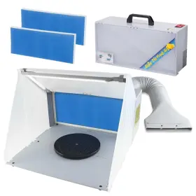Ophir 602430681226 Portable Airbrush Booth Lighted Hobby Paint With 3 Led Lights E