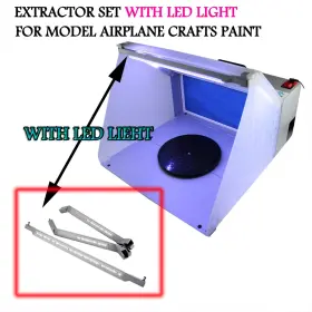 Ophir 742010381136 Portable Hobby Airbrush Spray Booth Exhaust Filter Extractor Set With Led Lig #2
