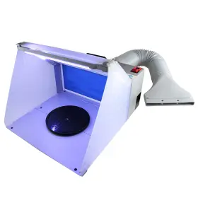Ophir 742010381136 Portable Hobby Airbrush Spray Booth Exhaust Filter Extractor Set With Led Lig