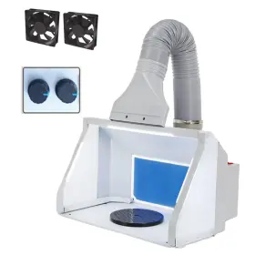 Ophir 769638637308 Airbrush Spray Booth Double Fans Portable Paint With Fi